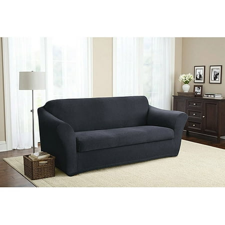 Better Homes and Gardens Stretch Tweed 2 Piece Sofa Slipcover