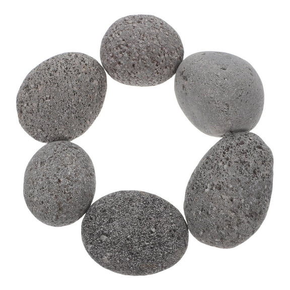 AURARMLET Reusable Fireplace Rocks Grey Volcanic Stone for Fire Pit Base and Outdoor Heating