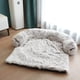 thumbnail image 1 of Removable Plush Pet Dog Bed Sofa for Large Dogs House Mat Kennel Winter Warm Cat Bed Pad Washable Dog Cushion Blanket Sofa Cover ShopWise Round, 1 of 14