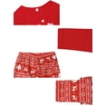 thumbnail image 4 of DARING DIVA Top Cute Print Pants Red Family Pajama Set ["Men"] M Red, 4 of 5