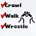 thumbnail image 2 of CafePress - Crawl Walk Wrestle Body Suit - Baby Light Bodysuit, Size Newborn - 24 Months, 2 of 4