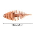thumbnail image 2 of BE-TOOL 4PCS Soft Spiral Lures Bionic Fishing Bait 75mm/2.9in Fishing Bait for Saltwater Freshwater Rivers Sea, 2 of 6