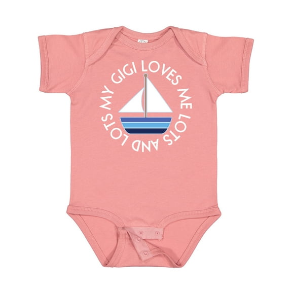 Inktastic My Gigi Loves Me Sailboat Boys Sailing Boys Baby Bodysuit