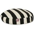 thumbnail image 2 of Majestic Pet Vertical Stripe Round Dog Bed Treated Polyester Removable Cover Black Small 30 x 30 x 4, 2 of 6