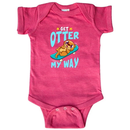 

Inktastic Otter Cute Kids Skateboarding Gift Baby Boy or Baby Girl Bodysuit