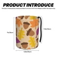 thumbnail image 3 of Easygdp Acorn Autumn Fall Leaf Leaves Car Trash Can Garbage Car Accessories Trash Can Car Waste Bin for for Driver and Passenger Any Vehicle, 3 of 7