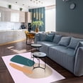 thumbnail image 4 of White Lines Large Area Rugs, Geometric Pattern Runner Rugs, Non-Slip Floor Throw Mat, Rectangle Carpet for Living Room, Bedroom, Hallway Front Entrance, Kitchen, Dining, 5' x 8', 4 of 7