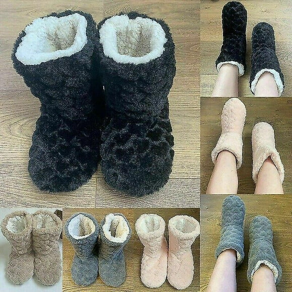 Slippers Womens Warm Indoor Slipper Boots Ladies Booties Girls Size 3 4 5 6 7