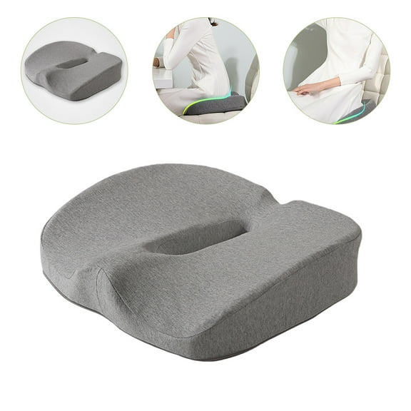 PAMINGONO Desk Seat Cushion Cushion Pillow Light Grey Work 1Pcs