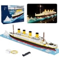 thumbnail image 1 of DEBGFS Micro Mini Blocks Titanic Model Building Set with 2 Figure  1860 Piece Mini Bricks Toy  Gift for Adults and Kids,2, 1 of 6