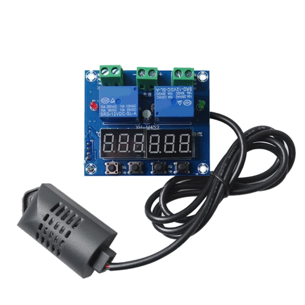Digital Dual LED DC12V Temperature Controller Thermometer Relay Module Controler