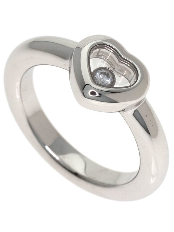 Pre-Owned Chopard Happy Diamonds Ring, 18K White Gold, Women's