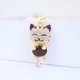 thumbnail image 1 of Llavero creativo con forma de gato de la suerte con incrustaciones de diamantes, accesorio para bolso de mujer, llavero con colgante de metal de gatito, regalo pequeño, 1 of 6