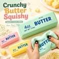 thumbnail image 5 of Crunchy Butter Squishy, Soft Squeeze Sensory Fidget Toy with Crunchy ASMR Texture, Butter Stick Stress Relief Toy, Fun Novelty Gift for Kids Teens and Adults(Pink), 5 of 9