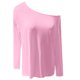 thumbnail image 4 of MHFRRA Blusa Informal de Manga Larga con Cuello Asimétrico para Uso Diario y Comodidad. Rd2, 4 of 4