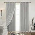 thumbnail image 5 of Aurora Home  Mix & Match Blackout Lace 4-piece Curtain Panel Set Light Pink 52"W x 84"L 84 Inches, 5 of 5