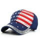 thumbnail image 4 of EeaseMX Gorra de béisbol con bandera estadounidense y brillantes diamantes de imitación para mujer (azul), 4 of 8