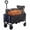 Black, variant on Blazezo Foldable Wagon Cart with Wheels, 220 lbs Heavy Duty Collapsible Trolley, Portable Folding Cart with Adjustable Handle for Camping Garden Beach Shopping
