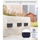 thumbnail image 4 of Inteprter 2 piezas de luz solar de pared ABS portátil decorativa a prueba de sol alimentada por batería recargable lámpara de jardín al aire Iluminación y accesorios 6 cuentas cálidas., 4 of 6