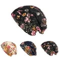 thumbnail image 2 of Ethnic Lace Flower Baggy Beanie Cap Women's Spring Summer Breathable Casual Hat, 2 of 6