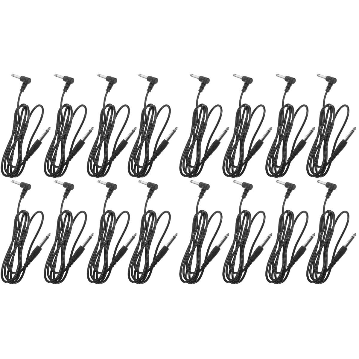 HOMEMAXS 16 pcs  Guitar Cables Professional 6.35mm Guitar Cables Instrument Cables Guitar Cords