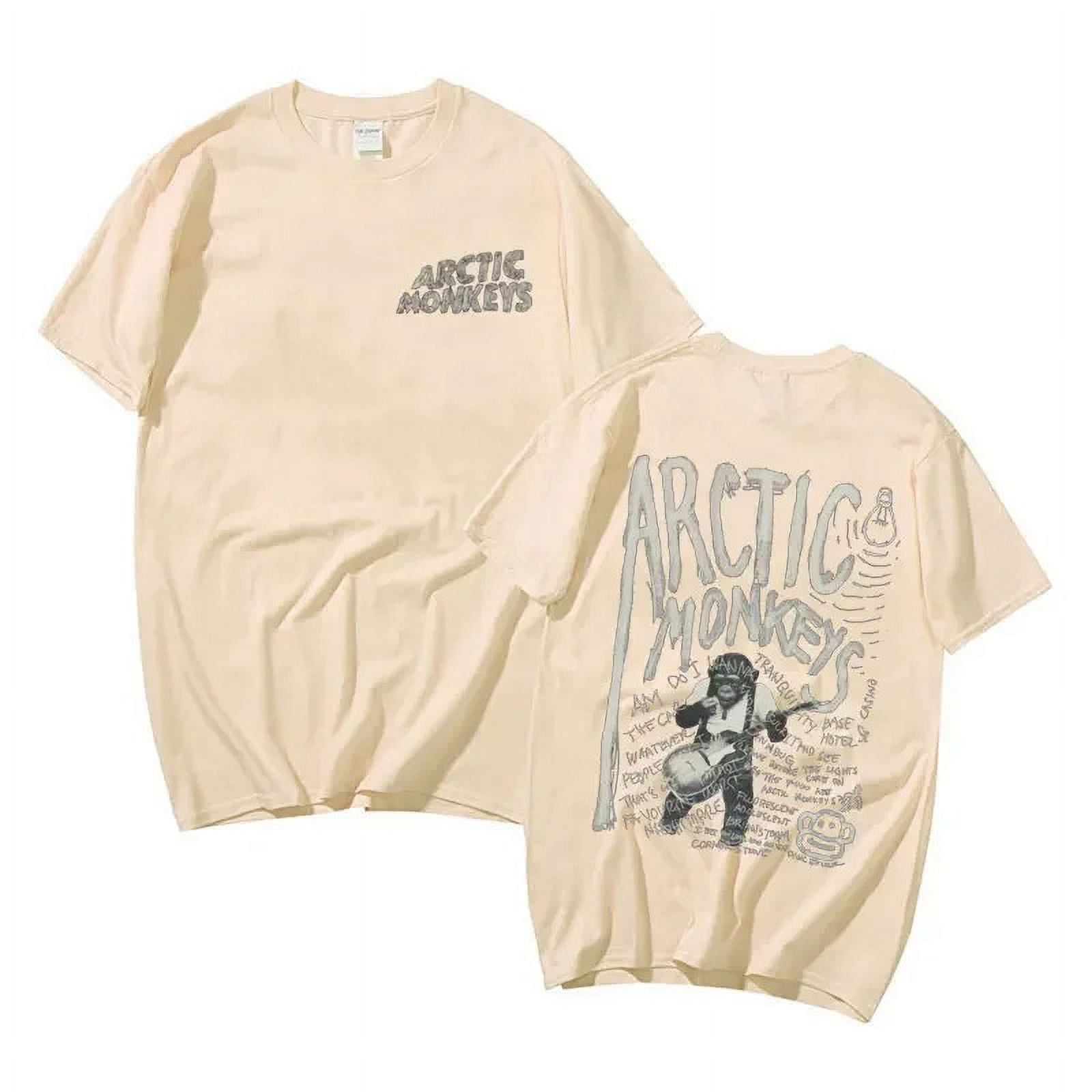 Arctic Monkeys Tour Graphic T Shirts Men's Hip Hop Retro Short