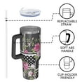 thumbnail image 4 of OBREWU Pioneer Flower Tumbler with Handle and Lid,Pioneer Flower 40oz Double Wall Vacuum Insulated Tumbler,Cups Gift for Women and Men, 4 of 7