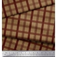 thumbnail image 2 of Soimoi Rayon Fabric Check Check Decor Fabric Printed Yard 56 Inch Wide, 2 of 5