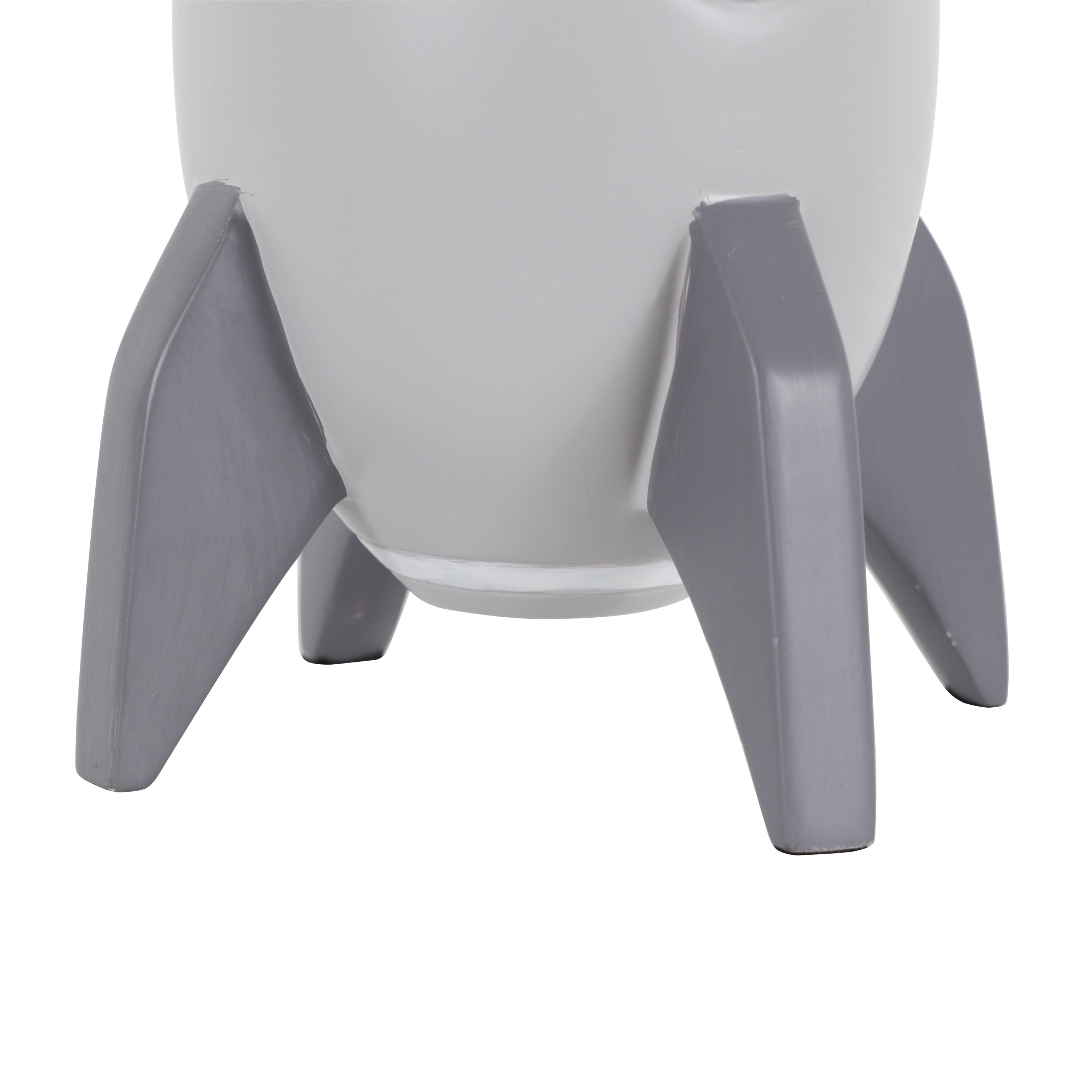 Kids Rocket Table Lamp, Gray Finish, Your Zone