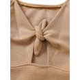 thumbnail image 4 of Qiylii Kid Baby Girl Swim Romper Long Sleeve Drawstring High Waist Swimsuit, 4 of 7