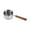 As shown in the figure, variant on Stainless Steel Sauce pan Mini Milk Warmer Pot Soup with Wooden Pan Handle X3C9
