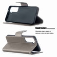 thumbnail image 3 of Dteck Case For Samsung Galaxy S21 plus 6.7 inch Premium PU Leather Flip Wallet Case Embossed Full Body Protection Flip Stand Card Holder Magnetic Cover , gray, 3 of 5