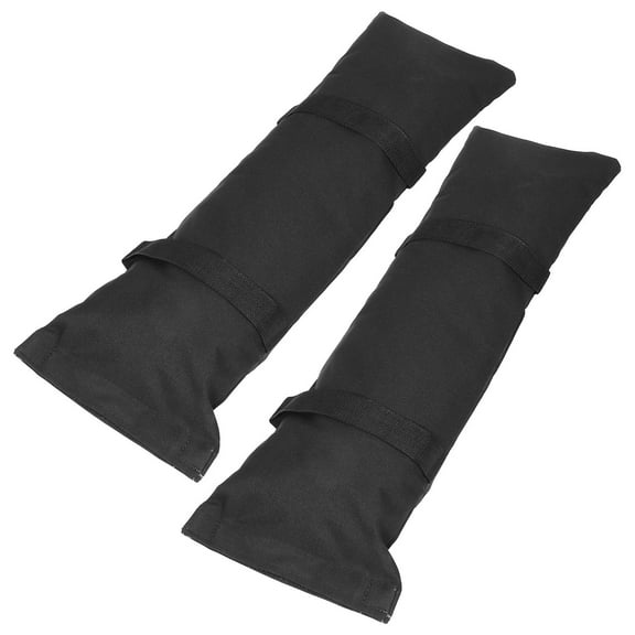 WEUVEB 2Pcs Sand Bag for Weight Black Canopy Weight Bag with Arch Shape for Camping Use
