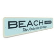 thumbnail image 3 of Beach Mileage Arrow Novelty Decor, Metal Wall Sign - 4x18 Inches, 3 of 4