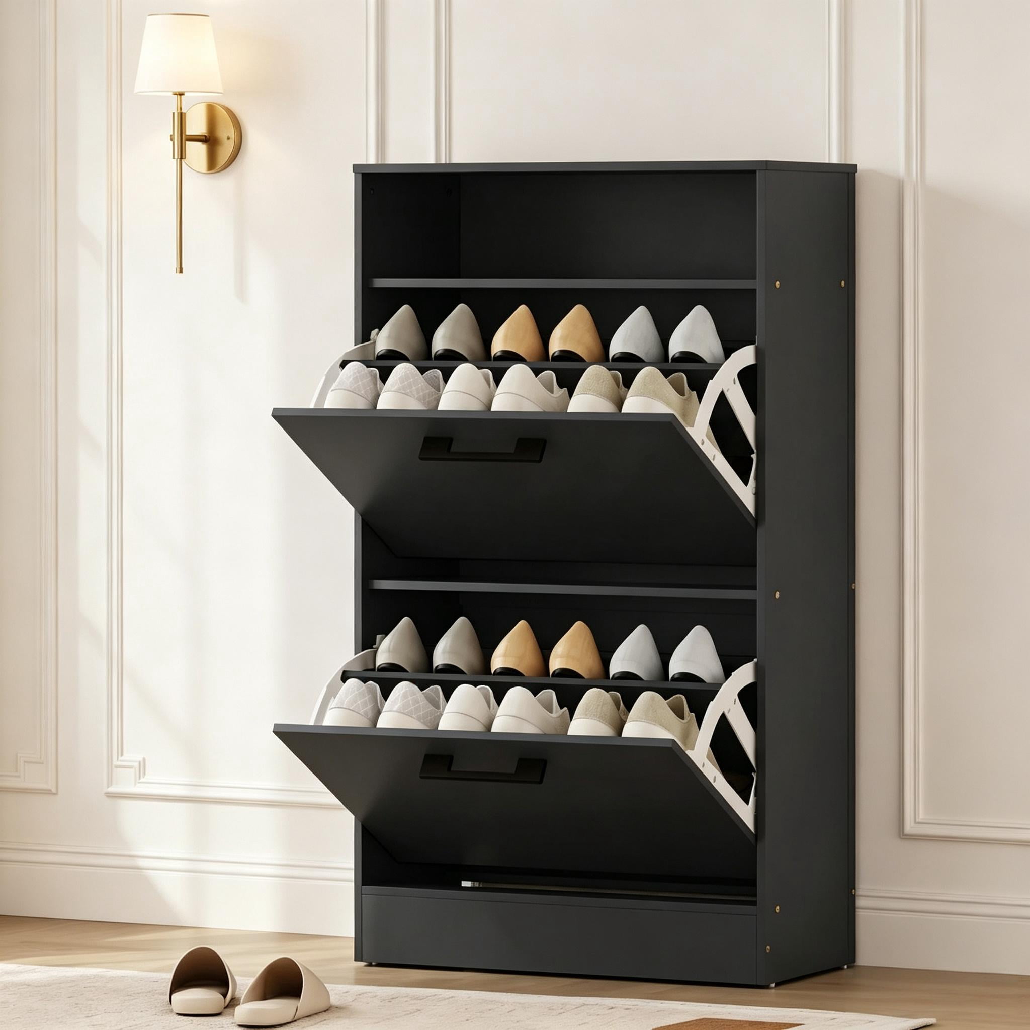 Slim Design Entryway Storage Cabinet,Shoe Cabinet,High Storage Cabinet