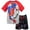 Black / grey, variant on Marvel Spider-Man Toddler Boys T-Shirt and French Terry Shorts Outfit Set Toddler to Big Kid