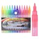 thumbnail image 4 of Glitter Paint Pens, 12 Colors Self-Outline Metallic Markers, Fine Point Tip Water-Based Ink DIY Craf, 4 of 5