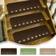 thumbnail image 1 of Alfombra antideslizante para escaleras de madera 22"x3" • Suelo interior con respaldo de goma y poliéster • Verde café beige reutilizable lavable para la seguridad de los mayores, 1 of 6