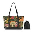 thumbnail image 7 of FORMRS Canvas Laptop Tote Bag for Women with 15.6" Computer Compartments Shoulder Handbag, Colorful Mushroom, 7 of 7