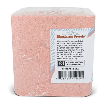 Compressed Himalayan Salt Animal Lick 5.5 lb (Block w/ Hole)