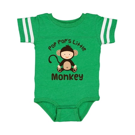 

Inktastic Pop Pop s Little Monkey Gift Baby Boy or Baby Girl Bodysuit