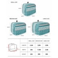 thumbnail image 2 of Teal Floral Toaster Cover 2 Slice, Small Kitchen Appliance Covers, Botanical Blossom Motif Boho Grey Stripes Toaster Oven Cover with Loop, Bread Machine Cover Polyester Dust Cover Protection, 2 of 4