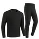 thumbnail image 1 of Conjuntos de ropa interior térmica para hombre, color sólido, talla grande, regulación de temperatura de tres niveles, conjuntos de ropa interior térmica lavables, top y pantalones de poliéster para h, 1 of 8