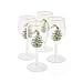 thumbnail image 3 of Spode Christmas Tree Wine Goblets with Gold Rims, Set of 4, 3 of 4