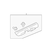 Genuine OE Honda Door Sill Plate - 84211-SNA-A01ZF Fits select: 2009-2011 HONDA CIVIC