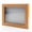 Grey, variant on 30x30 Shadow Box Frame Light Brown Real Wood with a Gold Acid-Free Backing | 3/4" of Usuable Depth