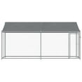 thumbnail image 3 of vidaXL Dog Cage with Roof and Door Gray 13.1'x6.6'x6.6' Galvanized Steel, 3 of 7