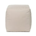 thumbnail image 1 of Pouf Gouchee Home Cube Soleil extérieur/intérieur beige – Pouf cube imperméable rembourré de billes de polystyrène, siège moderne et léger pour terrasse, patio ou salon, 1 of 5