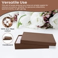 thumbnail image 4 of Novel Box 10 Pack Chocolate Cardboard Cotton Filled Jewelry Gift Boxes 5.5x3.5x1 Inches with Lids, 4 of 7