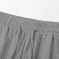 thumbnail image 5 of Wide Leg Trousers Women High Waisted New Cotton Pants for Women Drawstring Elastic High Waisted Trousers Lightweight Baggy Summer Clothing with Pockets Gray XL, 5 of 6